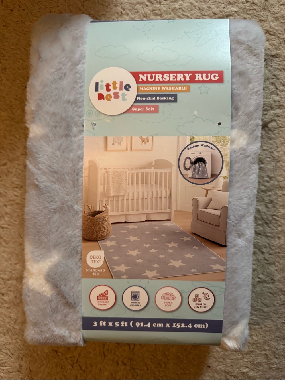 NWT star baby nursery rug